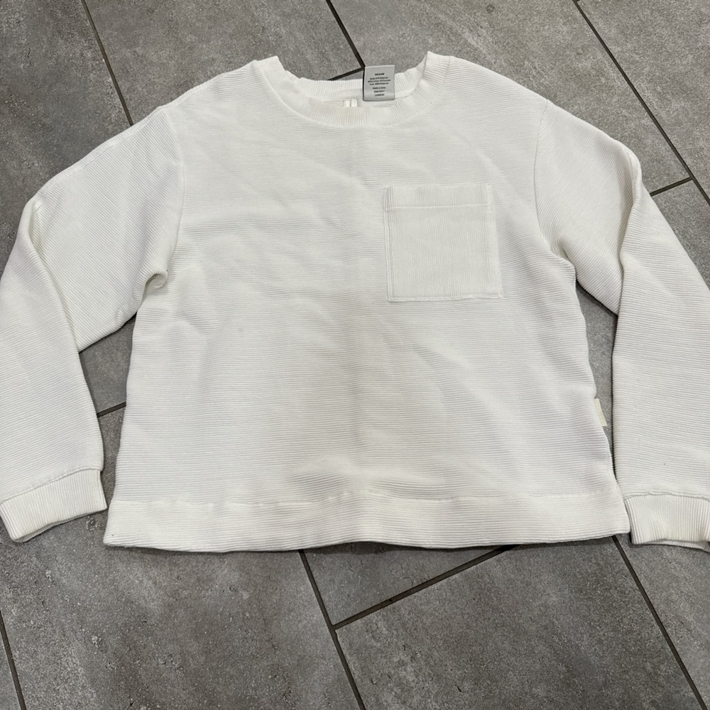 Varley Textured White Top